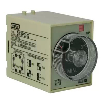 Реле времени 220V ST3PC-G (0.5-4min/40min/4h/24h) Энергия - Электрика, НВА - Реле, автоматизация и управление - Реле времени - Магазин электрооборудования для дома ТурбоВольт